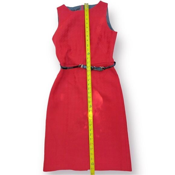 Vintage Teenflo Belted Red Pencil Dress - Picture 2 of 6